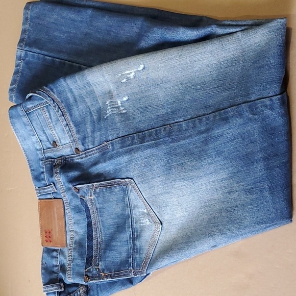 United Denim of America blue jeans distressed size 36 X 32 - Picture 1 of 9
